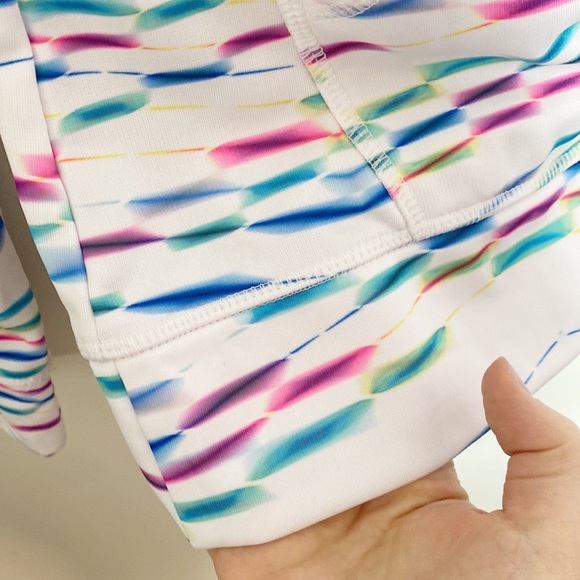 Fila multicolor neon rainbow performance quarter zip top size S - Picture 6 of 13